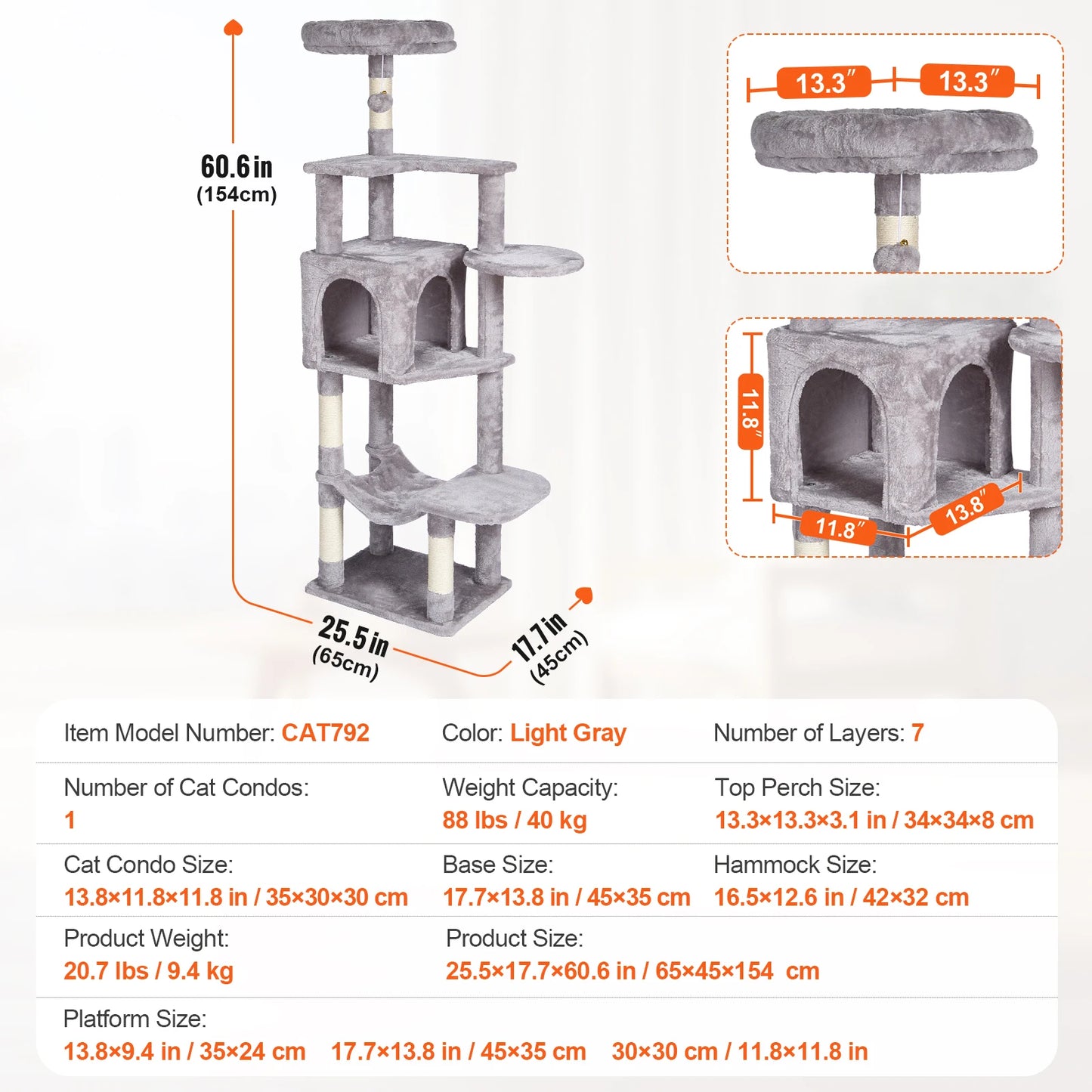 Fantastic cat standing tower!